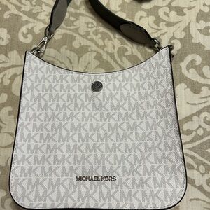 Michael Kors Gray and white small crossbody Bag